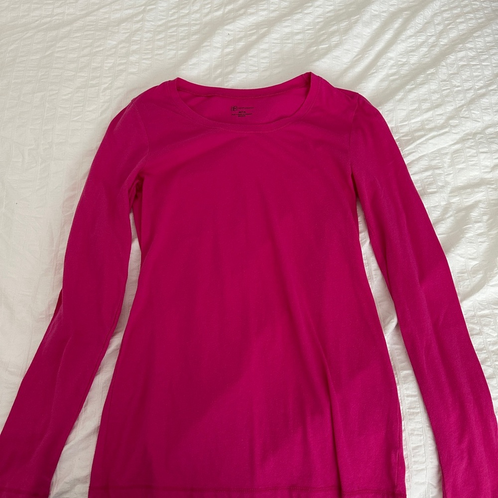 No Boundaries Fuchsia Long Sleeve Tee Size M